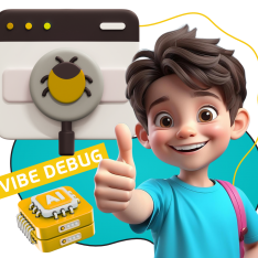 Тестирование & Vibe Debug. Охотники за багами - КИБЕРшкола программирования для детей, компьютерные курсы для школьников, начинающих и подростков - KIBERone г. Искитим