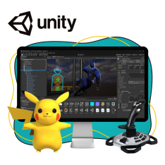 Мир игр на Unity 2D на популярном движке + AI-помощники - КИБЕРшкола программирования для детей, компьютерные курсы для школьников, начинающих и подростков - KIBERone г. Искитим