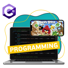 Программирование на C#. Удивительный мир 2D-игр - КИБЕРшкола программирования для детей, компьютерные курсы для школьников, начинающих и подростков - KIBERone г. Искитим